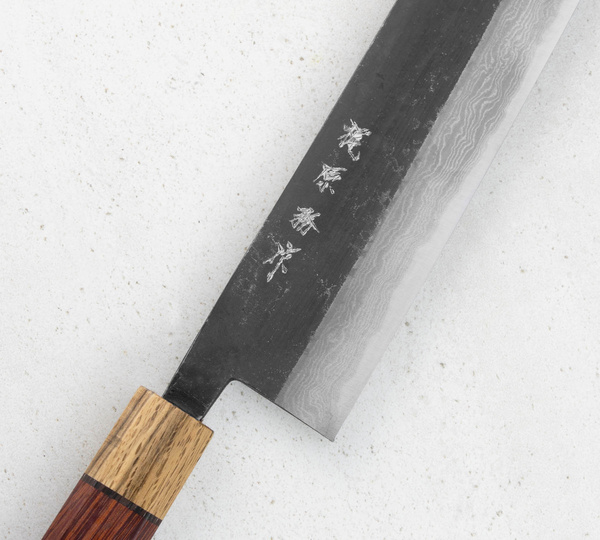 Kajiwara Damascus Aogami #2 Nóż Kiritsuke Gyuto 24 cm