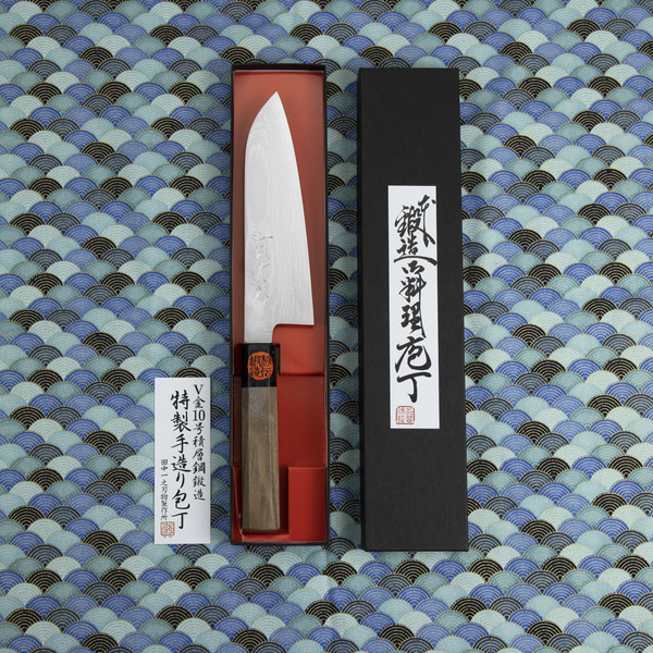 Shigeki Tanaka VG-10 Nóż Santoku 16 cm