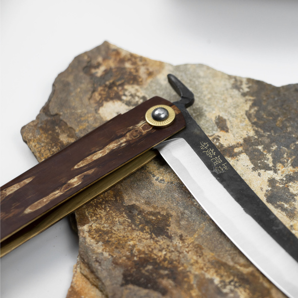 Nóż kieszonkowy Higonokami Kanekoma Kaba Kora Wiśni Aogami#2 9,5 cm