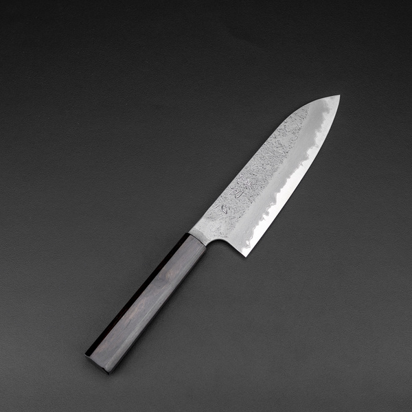 Hatsukokoro Ryusui Aogami#2/Iron Nóż Santoku 16,5 cm