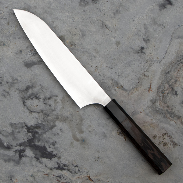 Hatsukokoro Hayabusa Aogami Super/SS Migaki Nóż Santoku 18 cm