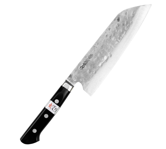 Fujiwara Shirogami#1/SS Pakka Nóż Santoku 17 cm