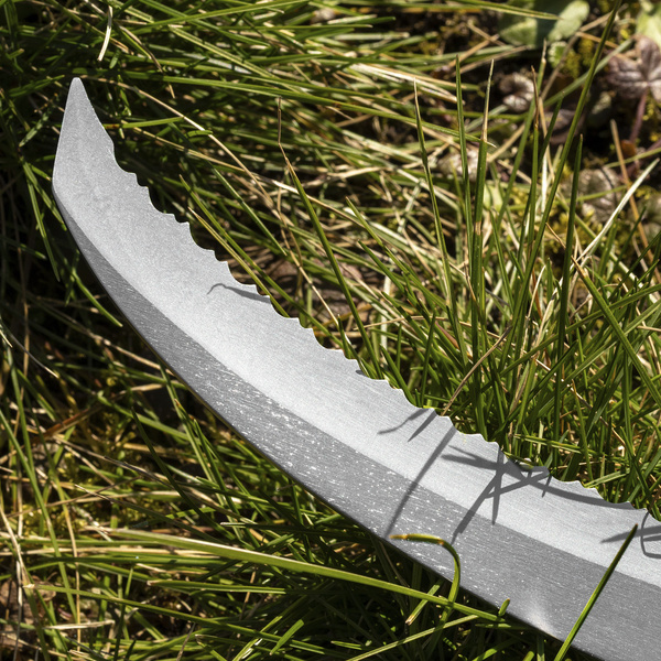 Kikusui 420J2 Dwustronny Ząbkowany Nóż ogrodowy 18 cm