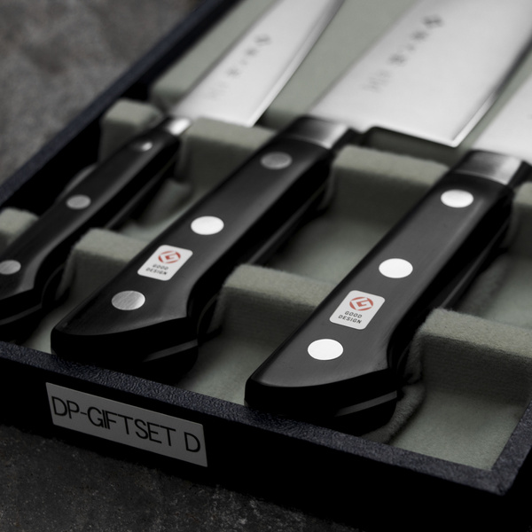 Tojiro DP3 Zestaw Nóż Uniwersalny 12 cm + Santoku 17 cm + Szefa kuchni 21 cm