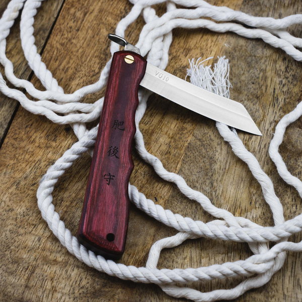 Nóż kieszonkowy Higonokami Kanekoma Woody VG-10 Red 7,5 cm