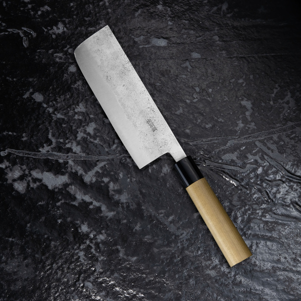 Fujiwara Shirogami#1/SS Magnolia Nóż Nakiri 16,5 cm