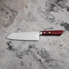 Kunio Masutani VG-10 Hammered Red Damascus Nóż Santoku 17 cm