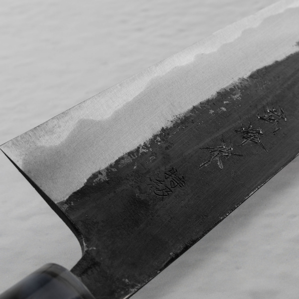 Oul Aogami#1 Buho Kuro Nóż Santoku 16,5 cm