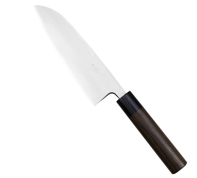 Tsunehisa Aogami Super/SS Drewno Różane Nóż Santoku 16 cm