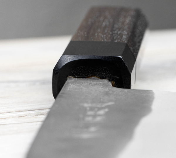 Shiro Kamo Super Aogami/SS Nóż Santoku 16,5 cm