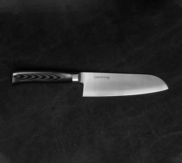 Tamahagane San Black VG-5 Nóż Santoku 17,5 cm
