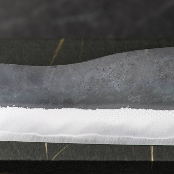 Hatsukokoro Aogami#2/Iron Kurouchi Nóż Hakata 16,5 cm