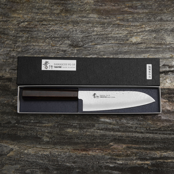 Sakai Takayuki Nanairo VG-10 Retro Nóż Santoku 17 cm