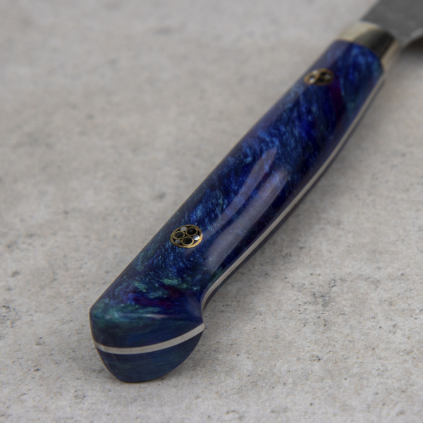 Nigara Hamono SG2 Limited Blue White Nóż Kiritsuke 15 cm