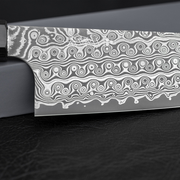 Nigara Hamono Anmon SG2 Damascus Nóż Santoku 17 cm