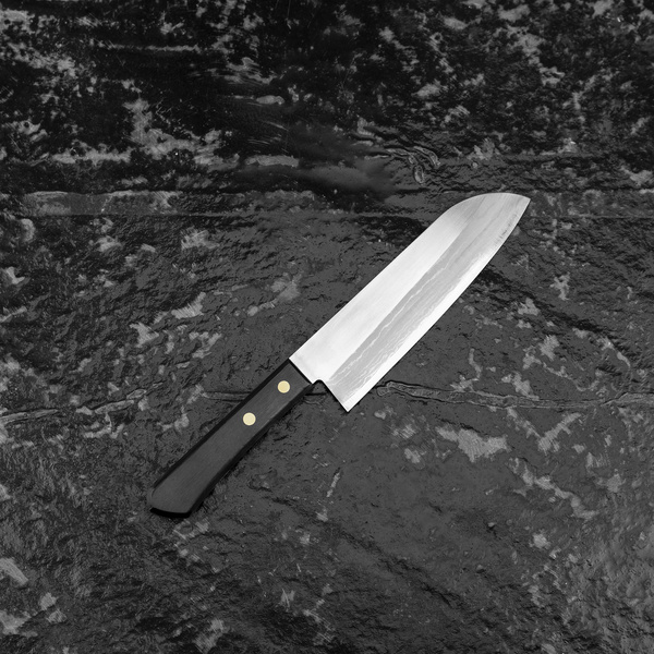Shibamasa VG-5 Damascus Gold Nóż Santoku 17 cm