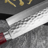 Kunio Masutani VG-10 Damascus Hammered Red Nóż Nakiri 16,5 cm