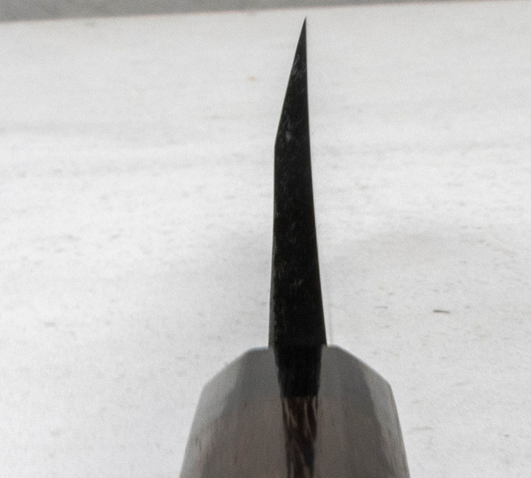 Hideo Kitaoka Shirogami Black Oktagon Nóż Deba 16,5 cm