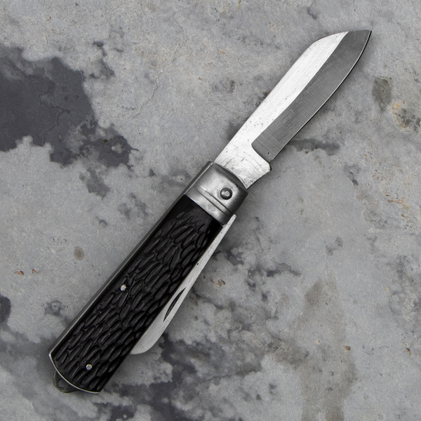 Składany nóż monterski z otwieraczem Black Sheepsfoot 7,2 cm SK-4