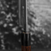 Anryu Hamono Shirogami#2 Kurouchi Damascus Nóż Santoku 17 cm