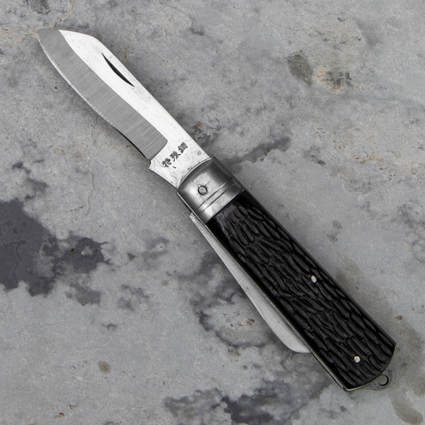 Składany nóż monterski z otwieraczem Black Sheepsfoot 7,2 cm SK-4