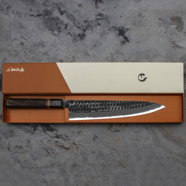 Mutsumi Hinoura Shirogami#2/Iron Nóż Szefa kuchni 24 cm