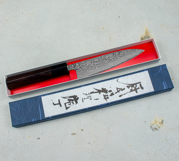 Shiro Kamo SG2 Damascus Nóż uniwersalny 13,5 cm