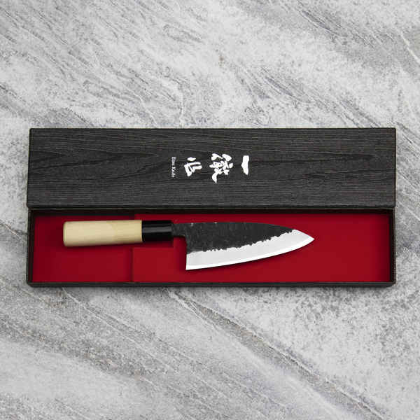 Ittetsu Forge Black Shirogami#2 Nóż Deba 12 cm