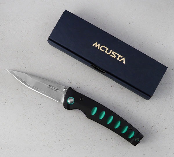 Nóż składany Mcusta Katana VG-10 Black/Green 8,5 cm