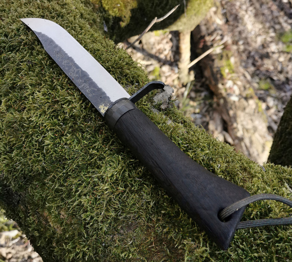 Ikeuchi En Kuro Nóż Outdoor 15 cm