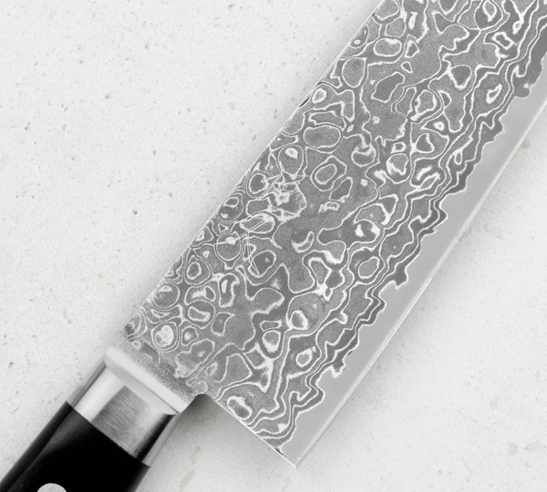 Tsunehisa AUS10 Damascus Nóż Santoku 17 cm