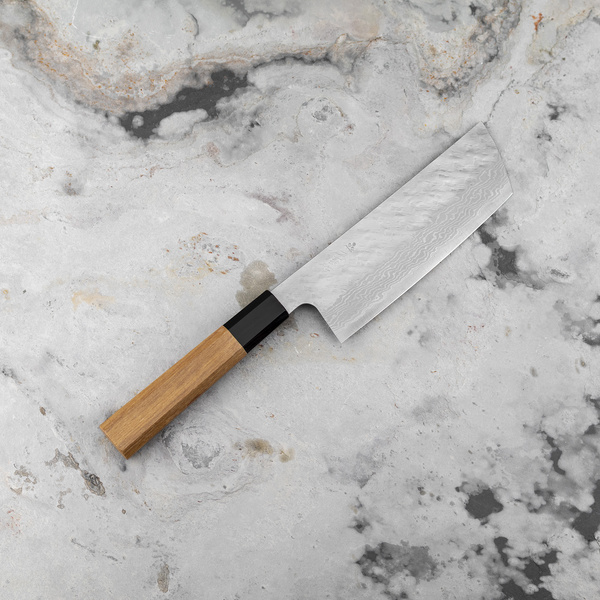 Nigara Hamono VG-10 Damascus Nóż Nakiri 14,5 cm