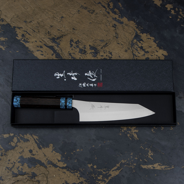 Yu Kurosaki VG-XEOS Turkus Nóż Bunka 17 cm