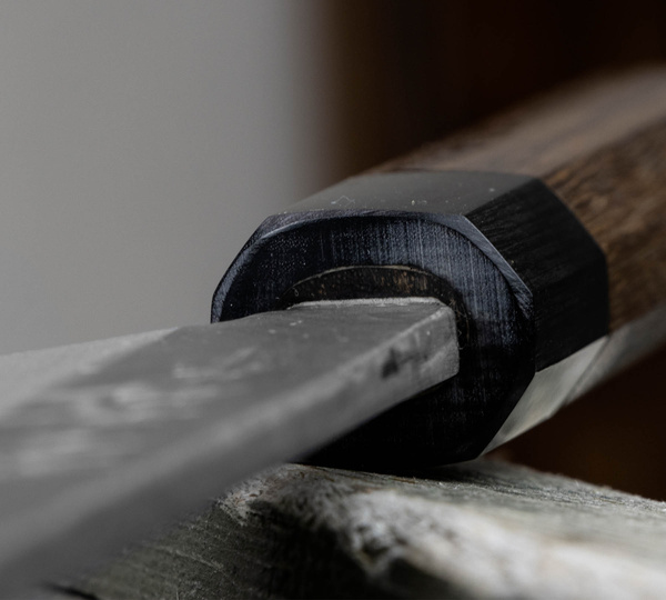 Hideo Kitaoka Shirogami Black Oktagon Nóż Yanagiba 30 cm