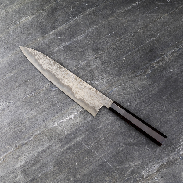 Shoichi Hashimoto Waterase Aogami#2 + Shirogami#2 Coreless Nóż Szefa kuchni 24 cm