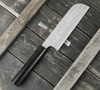 Hideo Kitaoka Shirogami#2 Satin Damascus Nóż Kamagata Usuba 18 cm