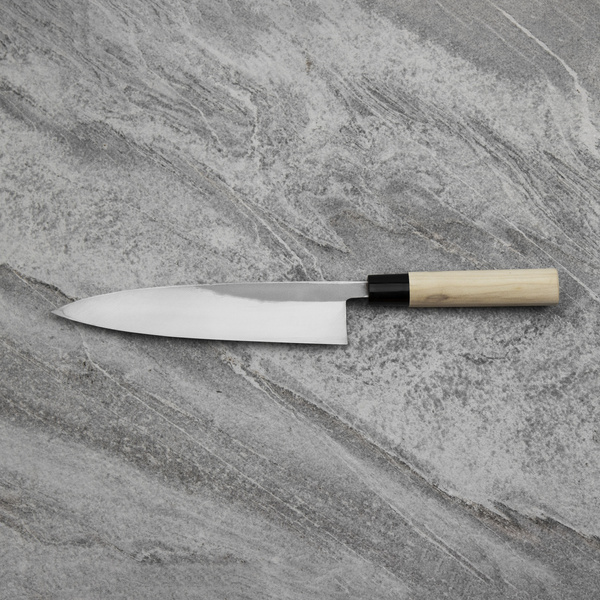 Ittetsu Forge Black Shirogami#2 Nóż Miroshi Deba 21 cm