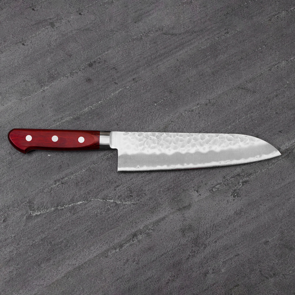 Tsunehisa Aogami Super/SS Migaki Red Nóż Santoku 18 cm