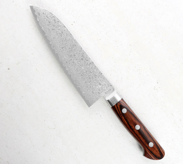 Tsunehisa ZA18 Damascus Nóż Santoku 17 cm