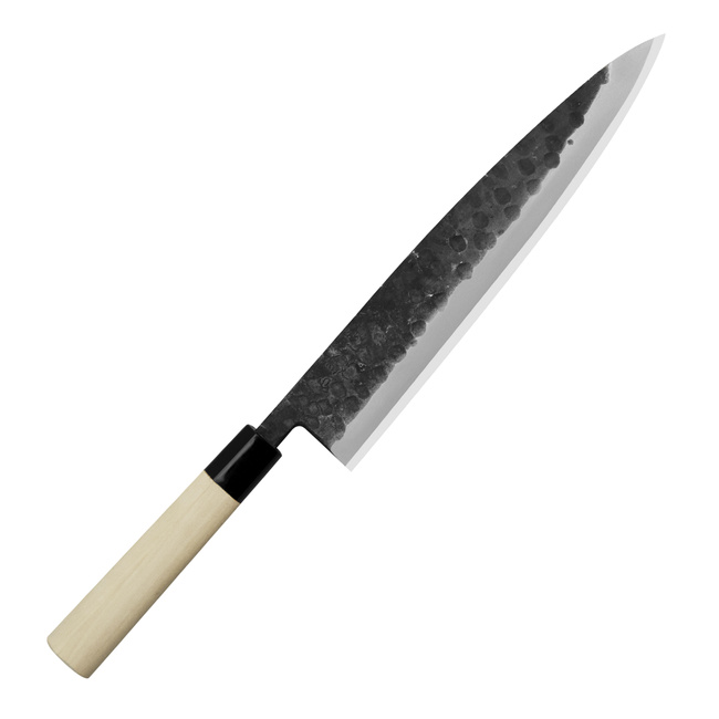 Ittetsu Forge Black Shirogami#2 Nóż Miroshi Deba 24 cm