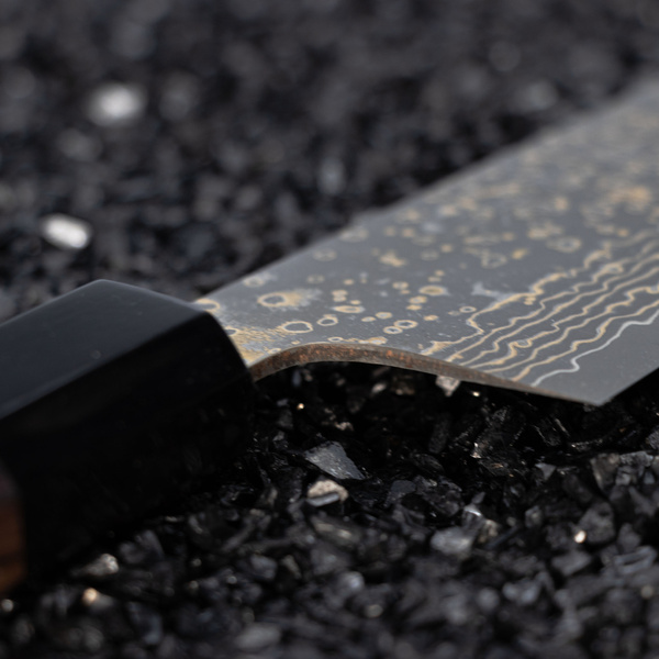 Takeshi Saji RW Gold VG-10 Nóż Santoku 18 cm