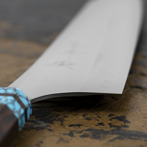Yu Kurosaki VG-XEOS Turkus Nóż Szefa kuchni 24 cm