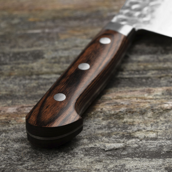 Tsunehisa VG-10 Damascus Brown Nóż Szefa kuchni 21 cm
