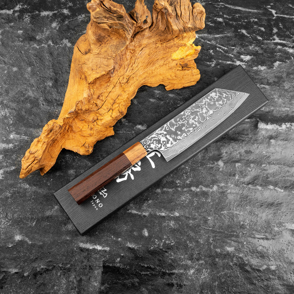 Kenshiro Hatono SG2 Black Dye Nóż Bunka 17 cm