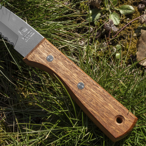 Kikusui 420J2 Dwustronny Ząbkowany Nóż ogrodowy 18 cm