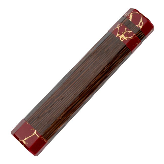 Japońska Rękojeść Oktagonalna Wasabi Red/Gold 13 cm
