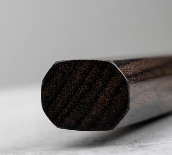 Hideo Kitaoka Shirogami Black Oktagon Nóż Usuba 18 cm