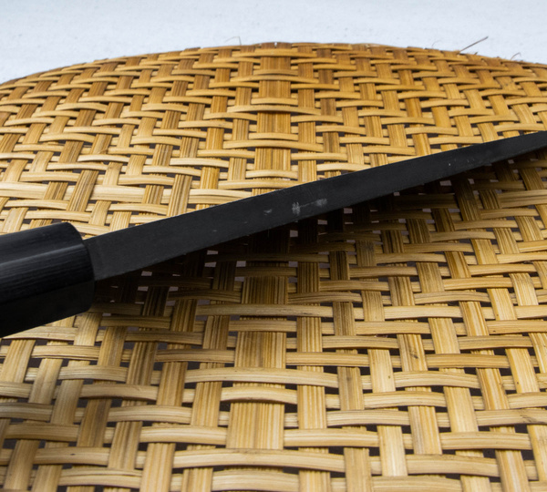 Hideo Kitaoka Shirogami Black Oktagon Nóż Deba 18 cm