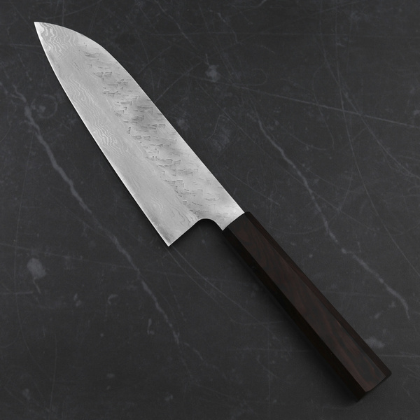 Nigara Hamono Mokutan VG-10 Damascus Nóż Santoku 16,5 cm