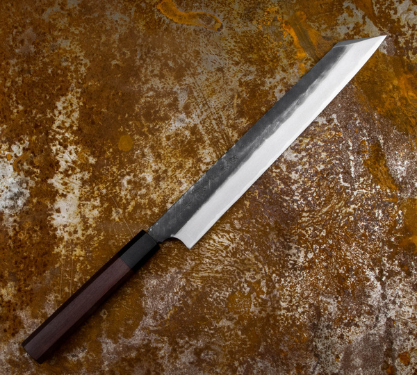 Hideo Kitaoka Shirogami Black Oktagon Nóż Kiritsuke 27 cm